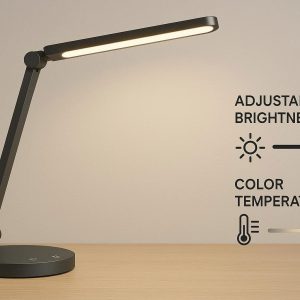 1 Modern LED Desk Lamp with Adjustable Brightness and Color Temperature