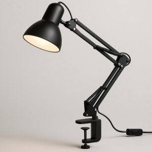 Architect Style Swing Arm Desk Lamp with Clamp Base Dimmable