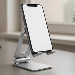 Adjustable Aluminum Phone Stand for Desk with Wide Viewing Angles